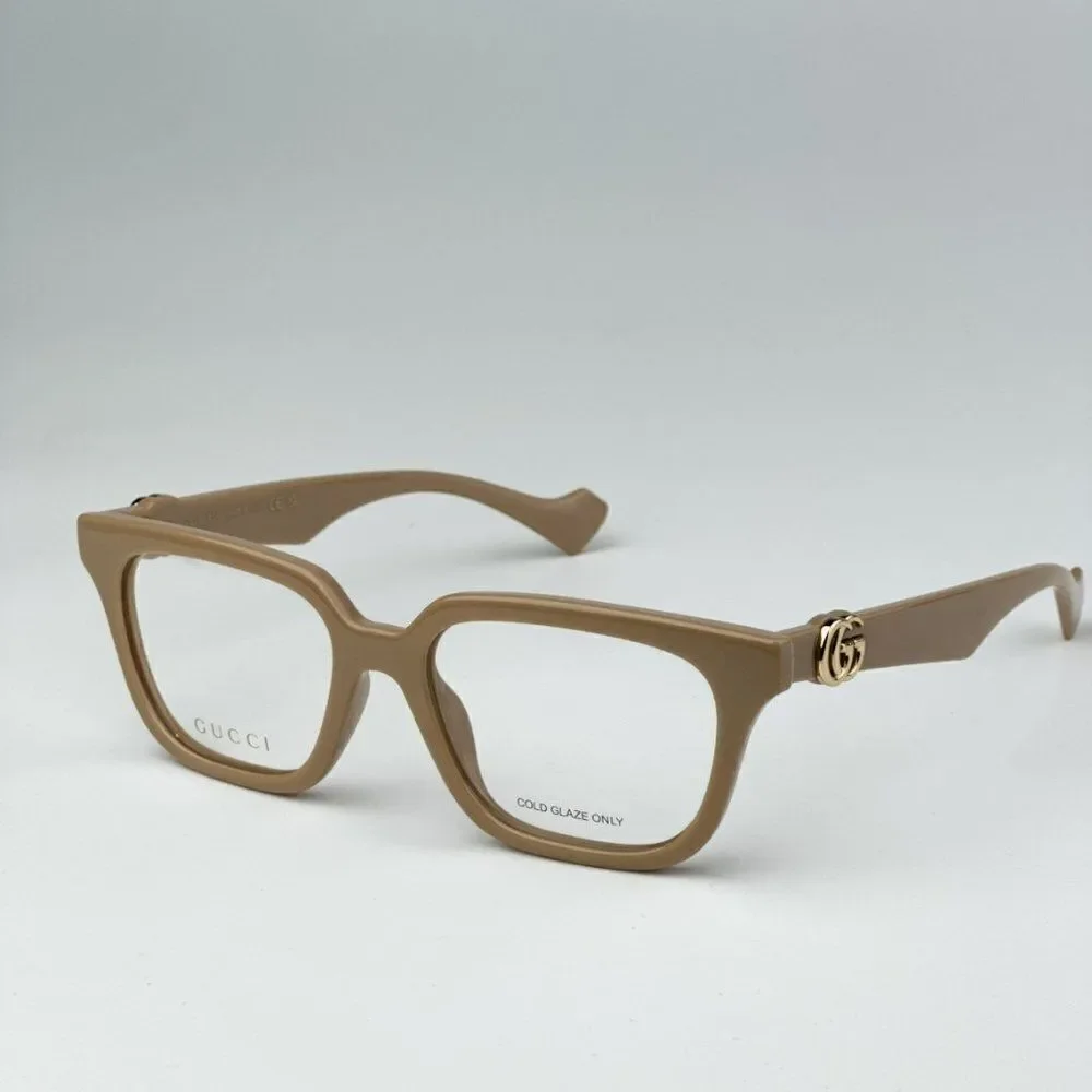 SALE! NEW Gucci GG1536O 007 Nude Women Square Eyeglasses GG 1536O